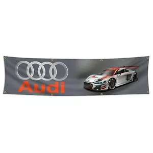 Audis Racing Flag Banner (2x8ft, Heavy Duty,Vivid Color 150D Polyester) Brass... - Picture 1 of 8