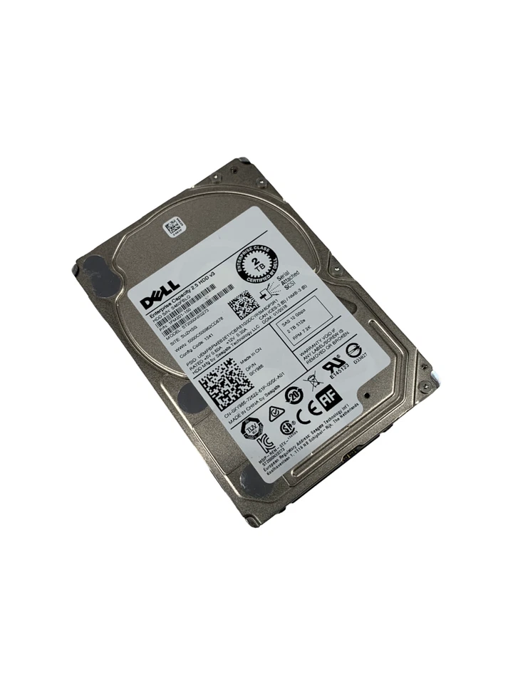 Dell PowerEdge 2TB SAS 2.5" HDD Hard Drive 7.2K SAS  12G - XY986 ST2000NX0273 - Image 1 of 4