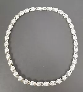 Collar magnético Power de acero inoxidable talla M L nuevo joyería magnética cadena circonita maciza - Imagen 1 de 6