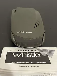 Whistler Radar / Laser Detector 680 Unit Only, No Power Cord W Manual - Picture 1 of 2