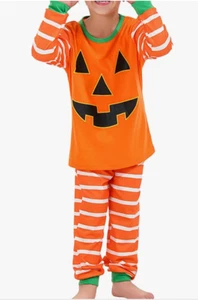 Unisex kids Onepiece Pajamas pumpkin Costume Cosplay Sleepwear 18Y NEW - Picture 1 of 2