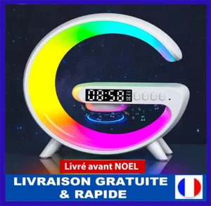 Support de charge sans fil 16M couleurs, Radio réveil haut-parleur pour iPhone S - Imagen 1 de 11