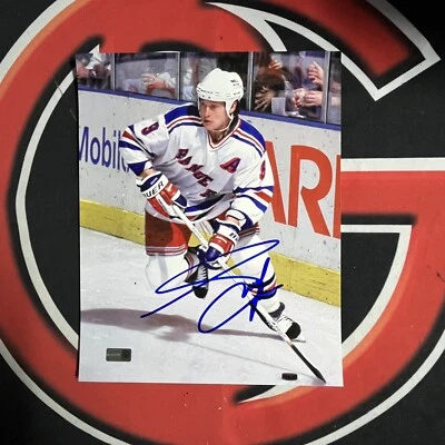 Foto autografiada 8x10 firmada por Adam Graves New York Rangers Steiner CX Foto 1 de 3