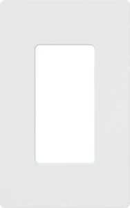 Lutron CW-1-WH Single Gang Claro Wall Plate White Gloss Finish Includes Screws - Picture 1 of 1