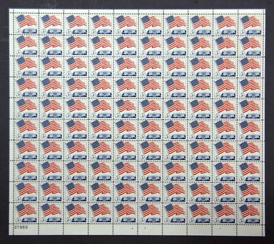 US Stamps 1963 Mint Sheet 5 cent "Flag Over White House" Jan 09th MNH SC# 1208 - Image 1 of 4