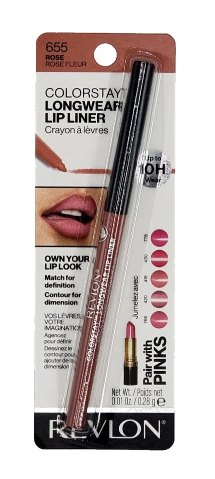 Revlon Colorstay Longwear Lip Liner UP TO 10H- 655 ROSE - Image 1 of 1