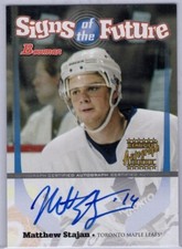 2003-04 Bowman Signs of the Future Auto #SOFMS Matt Stajan *S3333