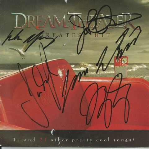 Greatest Hit * by Dream Theater (2 CD, 2008, Atlantic) Original Signed Cover