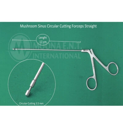 M.E.I Sinus Mushroom Circular Cuting Punch Forcep Straight Ent Surgical Instruments