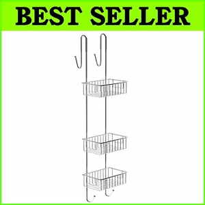 Spacious 3-Tier Shower Caddy - Easy Hang Design with Rust-Resistant Finish - Picture 1 of 9