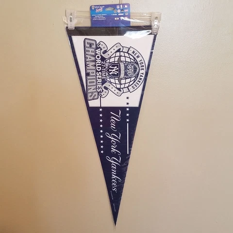NEW YORK YANKEES 27 TIME WORLD CHAMPS MLB FELT PENNANT MLB BASEBALL Cover