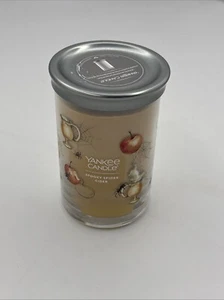 Yankee Candle SPOOKY SPIDER CIDER Large Signature Tumbler 2-wick Wax Halloween - Picture 1 of 4