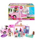 Mattel Barbie Il Nuovo Camper dei Sogni 3 in 1 60 pezzi Accessori Giochi Bambina