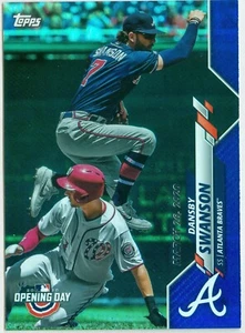 2020 Topps Opening Day Blue Foil Parallel #116 Dansby Swanson Braves - Bild 1 von 1