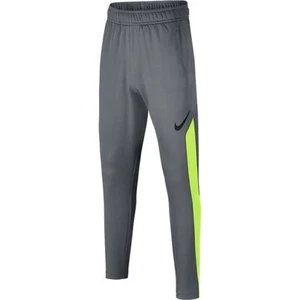 Nike Dry Boys Athletic Training Pants Gray & Volt Size Large 892488-065 - Picture 1 of 2