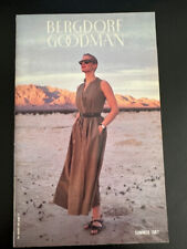 1987 Bergdorf Goodman Summer Fashion Catalog 43 Pages Like New