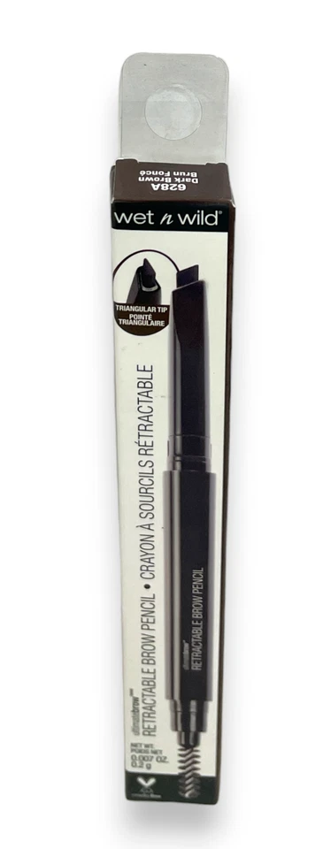 3 Wet N Wild Ultimate Brow Retractable Eyebrow Pencil Dark Brown 628A
