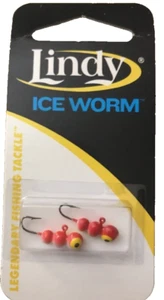 Lindy Ice Worm LIW 1048 #10HK RED …RARE VINTAGE COLLECTIBLE-SHIP N 24h - Picture 1 of 3