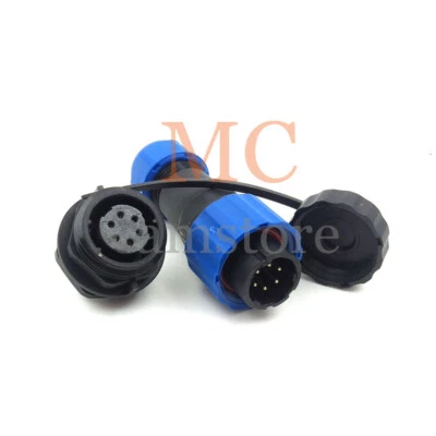 SD16 6Pin Waterproof Electrical Wire Connector,Circular Connector Plug Socket - Image 1 of 4