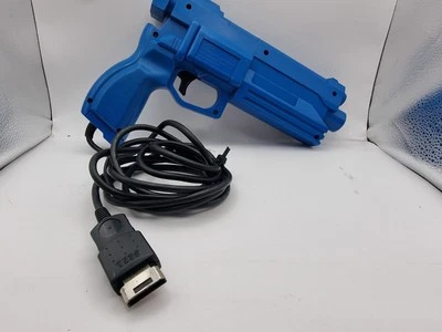 SEGA SATURN OFFICIAL VIRTUA GUN Blue LIGHT PISTOL COP BLASTER MK-80311 Genuine - Image 1 of 4