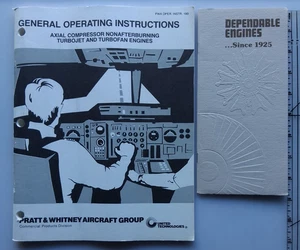 PRATT & WHITNEY GENERAL OPERATING INSTRUCTIONS AXIAL COMPRESSOR NONAFTERBURNING - Picture 1 of 18