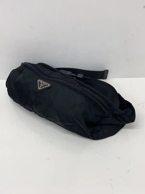 Поясная сумка PRADA нейлоновый цвет черный б/у - Изображение 1 из 4