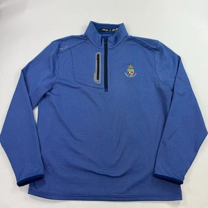 Pullover RLX Ralph Lauren Azul 1/4 Cremallera Talla Grande Royal Birkdale Golf Club - Imagen 1 de 6