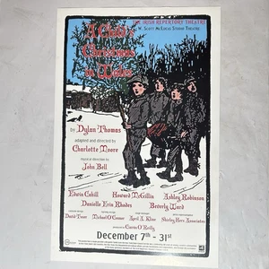 A Child's Christmas in Wales by Dylan Thomas Irish Repertory Theatre Poster NY - Picture 1 of 11