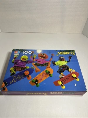 Rompecabezas de skate de colección Muppets Kermit Gonzo Animal Milton Bradley 100 piezas Foto 1 de 4