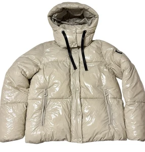 NOIZE Dorina Water Resistant Puffer Jacket Size S NWOT Nordstrom $200 Mocha - Picture 1 of 9