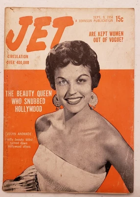 Jet Magazine September 9 1954 Civil Rights~Eartha Kitt~Sammy Davis Jr~1950s - Image 1 of 4