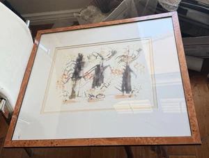 Vintage Daniel Ramirez abstract original painting of Native American dancers - Picture 1 of 3