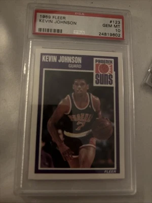 Kevin Johnson Fleer 1989 PSA 10 RC novato Foto 1 de 2