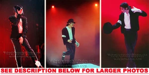 FOTOS MICHAEL JACKSON BILLIE JEAN en NARANJA 3xRARAS 8x10 - Imagen 1 de 1