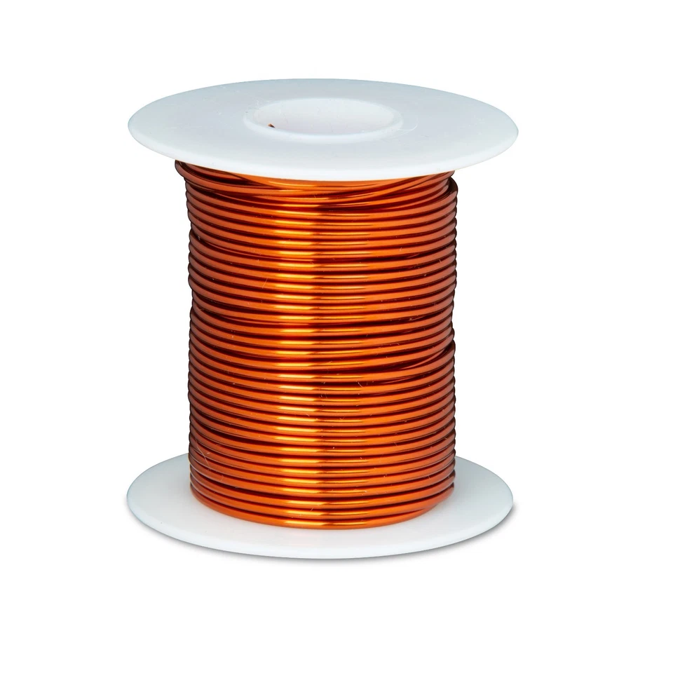REMINGTON INDUSTRIES 18 AWG Gauge Enameled Copper Magnet Wire 8 oz 100' Length 0.0428" 200C Natural
