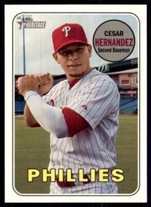 2018 Topps Heritage Cesar Hernandez Philadelphia Phillies #602 - Picture 1 of 2