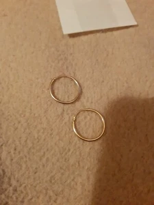 1 Paar Creolen , Ohrringe 333 Gold , 19 mm - Bild 1 von 4