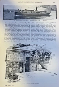 1882 Yachting Steam Yachts in America - Picture 1 of 4