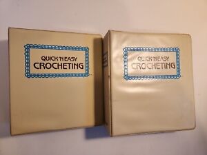 1985 2 Golden Quick 'N Easy Crochet Book Crafts And Getting Started Crocheting