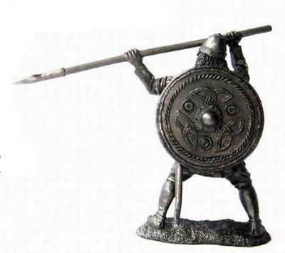 Tin Figurine 54mm Viking with a spear 9-10 century 1/32 Scale - Image 1 of 2