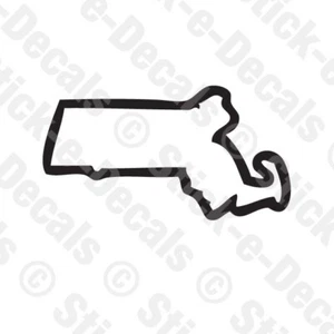 MASSACHUSETTS STATE OUTLINE Vinyl Decal Sticker STATE Pride MA - Picture 1 of 2