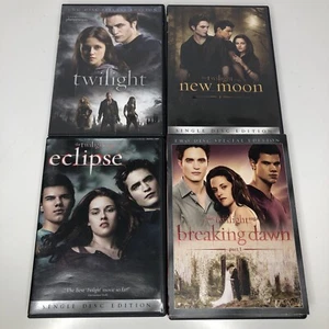 DVD lot of 4 Movies Twilight New Moon & Eclipse, Breaking Dawn Pt 1 - Picture 1 of 2