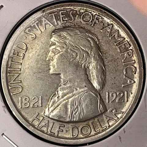 1921 SILVER MISSOURI COMMEMORATIVE HALF DOLLAR AU Cover