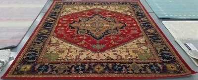 RED 7'-6" x 9'-6" Hole in Rug, Reduced Price 1172769557 HG625A-8 Foto 1 de 4