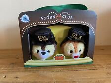 Disney Chip n Dale 75th Anniversary “Tsum Tsum” Acorn Club Set Mini Plush In Box