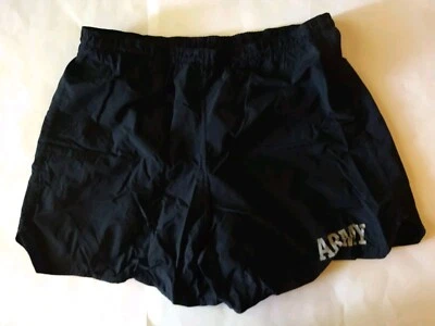 Vintage US ARMY PT Shorts XL Black Lined Lightweight Fitnes Running Training  - Image 1 of 4