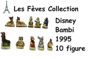 LES FEVES Fève COLLECTION DISNEY BAMBI KOMPLETTE SERIE 10 KERAMIKFIGUREN 1995 - Bild 1 von 3