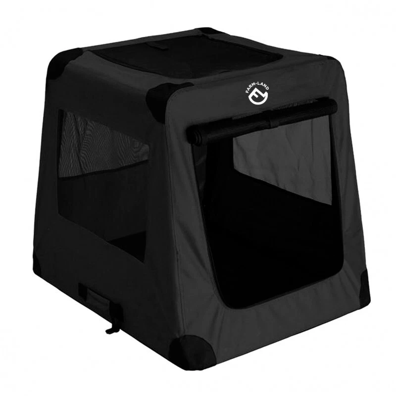 Farm-Land Auto Transportbox faltbare Autobox Hundebox Hundetransportbox  schwarz - Bild 1 von 1