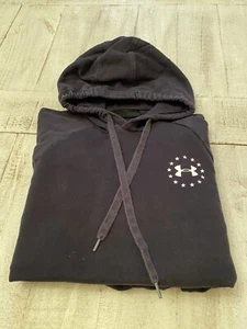 Under Armour Herren M Medium schwarz Freiheitsflagge Langarm Hoodie Pullover - Bild 1 von 7