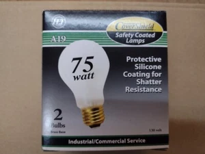 Halco Safety Coated Bulbs A19RS75/CS Case of 20 - Picture 1 of 2